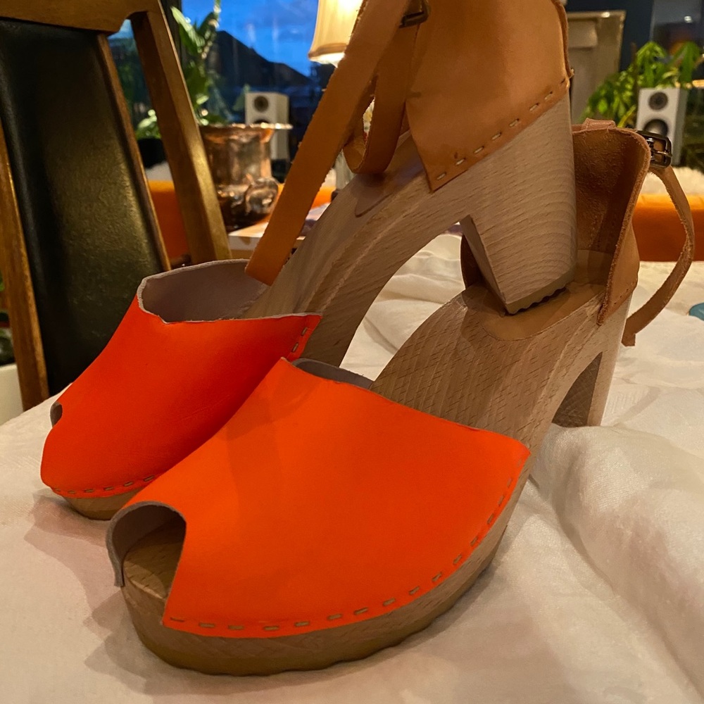 BRYR leather open toe custom sandal clog - Picture 2 of 5
